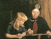 Michael Ancher julenissen star model oil
